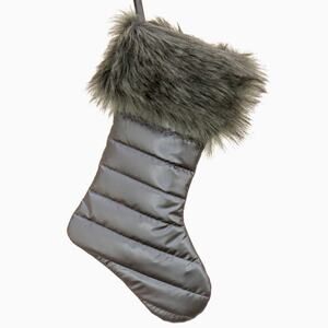 NWOT National Tree Company Furr Stocking, Grey